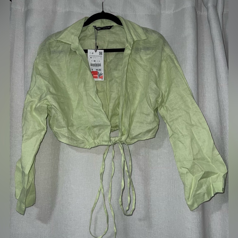Zara tie wrap top